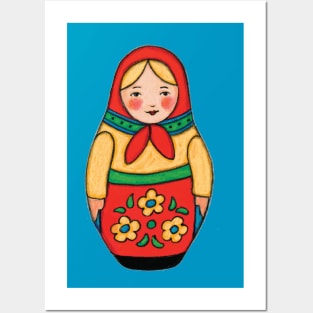 matryoshka nesting doll Posters and Art